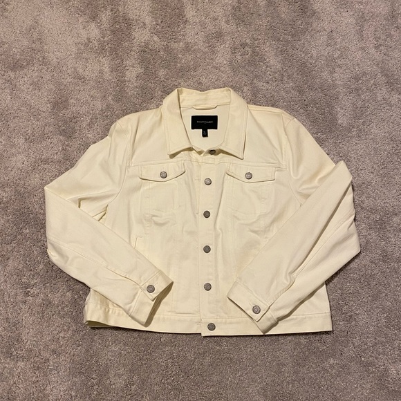 Banana Republic Cream Denim Jacket - Picture 1 of 2